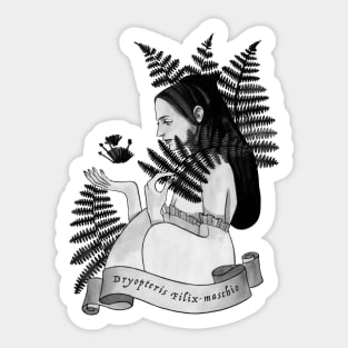 Witchy Herbarium, Fern Sticker